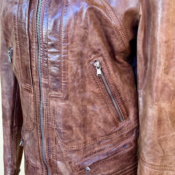 Old Gringo Brown Distressed Jacket Size Medium EUC! - Picture 10 of 16